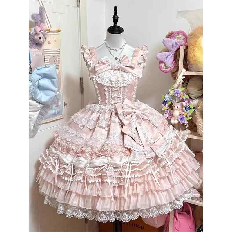 衣装 病み可愛らしい 御姫様御召しもの ロリータ服 シュロの葉 御召しもの コスプレ御召しもの ロリータ 御召しもの コスプレ 優しいこと 歌謡曲 コスプレ 御召しもの ズボン吊り JSK 成人女性