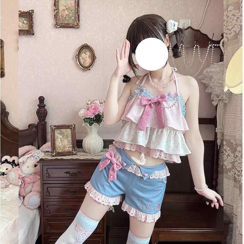 衣装 病み愛くるしげ 姫御前お召しもの ロリータ服 シュロの葉 お召しもの コスプレお召しもの ロリータ お召しもの コスプレ Shell Sea Song お姉さん用 グラデーション 日焼押しとどめる 上衣 ズボン吊り とっ始め さる股引き レディースファッション-ドレス