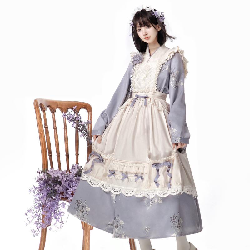 ワンピース 病みかわいい プリンセスドレス ロリータ服 リボン コスチューム コスプレ衣装 ロリータ　ドレス　コスプレ ロリータロリータ 雲 商 薬局 OP エレガント CLA 中国 西洋 折衷的な デイリー ドレス｜バランスケア　店