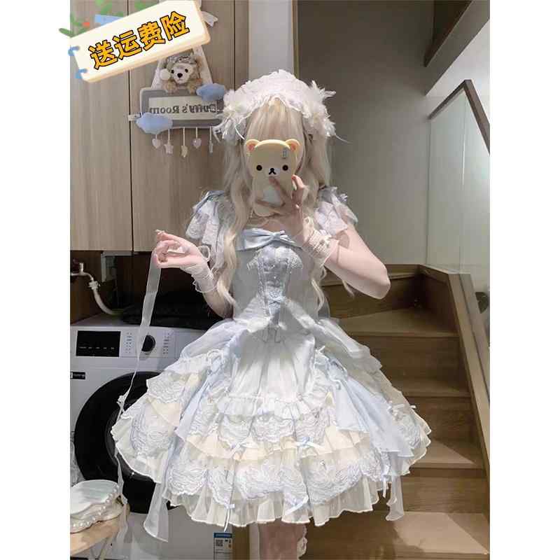 衣装 病み可愛らしい 御姫様御召しもの ロリータ服 シュロの葉 御召しもの コスプレ御召しもの ロリータ 御召しもの コスプレ 白鳥 ハート形 バレー 表現スタイル ロリータ御召しもの JSK デイリー ズボン吊り 刺しゅう 御召しもの 蝶 挙げ句の果て ロリータ