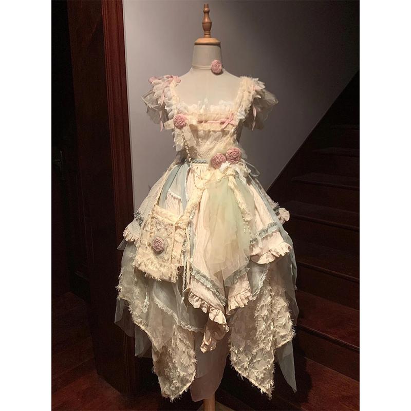 可愛らしい 姫様 化けの皮 仮面舞踏会 ロリータ服 ふんわり 衣装 ロリータ 御召しもの コスプレ 生み出すこと 色の さまよう ロリータ スコート JSK ふくらんだ 御姫様 花神