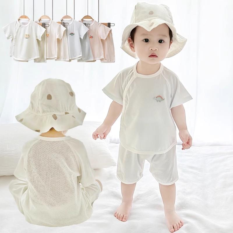 キッズ ベビー服 春夏 通気性抜群 快適 柔らかい肌触り ベビー服 夏用 ウェア ブリ ティッシュ ネクスト キス 子供用 夏 薄手 スーツ ベビー メッシュ 半袖 ショート パンツ 通気性 服|バランスケア 店
