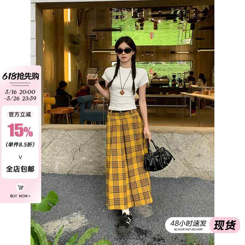 楽天市場】チェック柄 かわいいスカート レディース 宋真 根 風 レトロ