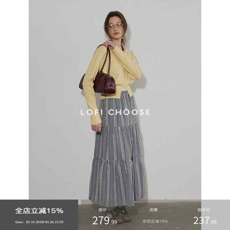 チェックスカート カジュアル マキシスカート 体型カバー 大人かわいい チェック柄 かわいいスカート レディース Lofiは チェック 柄 パッチワーク スカート レディース 春 ハイウエスト スリム ミディアム 丈 スカートを 選択 します。|バランスケア 店