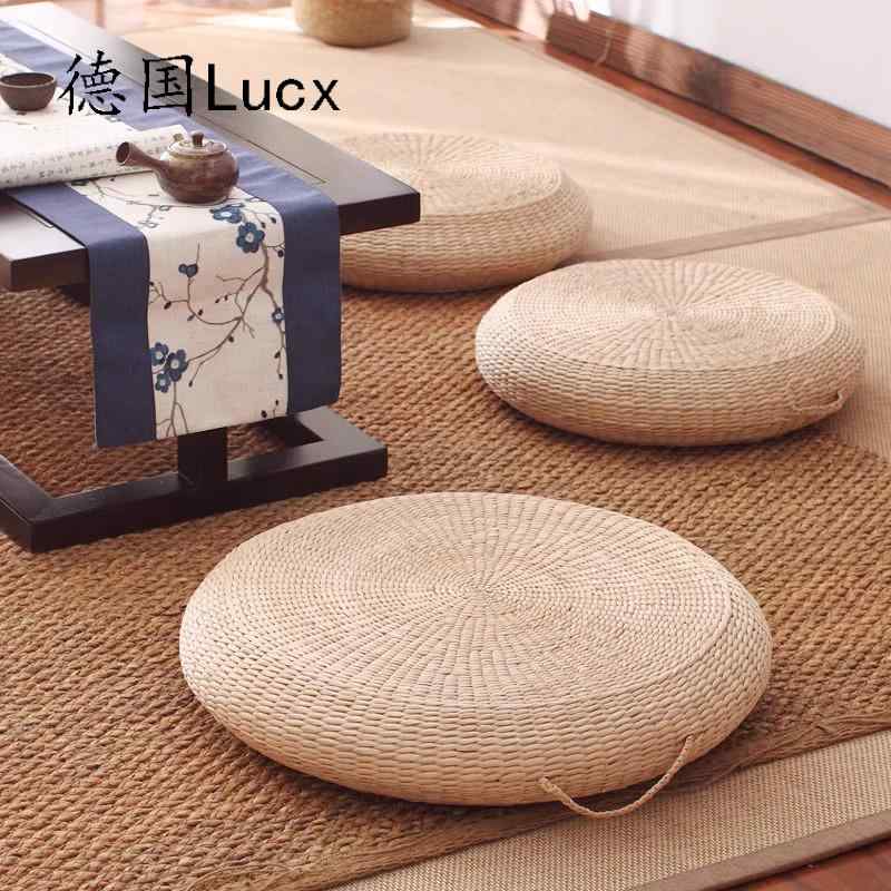 パステル色の 今めかしい さらさら 好いたらしい 寝椅子 押しかぶせる 座布団 ＦＲＧ製 Lucx わら 布団 座布団 厚めの 円型 畳  思いいれる用 引っ敷き 縁側用