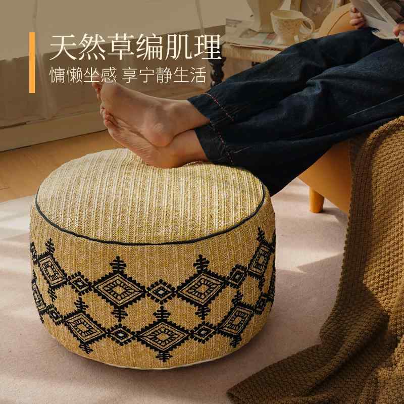 柔らかい おしゃれ さらさら 快適 ソファ　カバー　クッション モロッコ 織り クッション 刺繍 家庭用 布団 取り外し 可能で 洗える な 床 読書 畳 フットスツール｜バランスケア　店