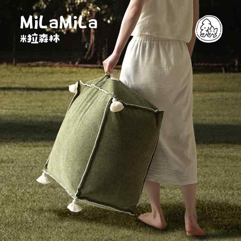 柔らかい おしゃれ さらさら 快適 カバー　クッション　マット MILA ミラ シュガーキューブ リビング ルームス ツール ソファ バルコニー 布団 フットレスト クッション ホーム スツール 高級