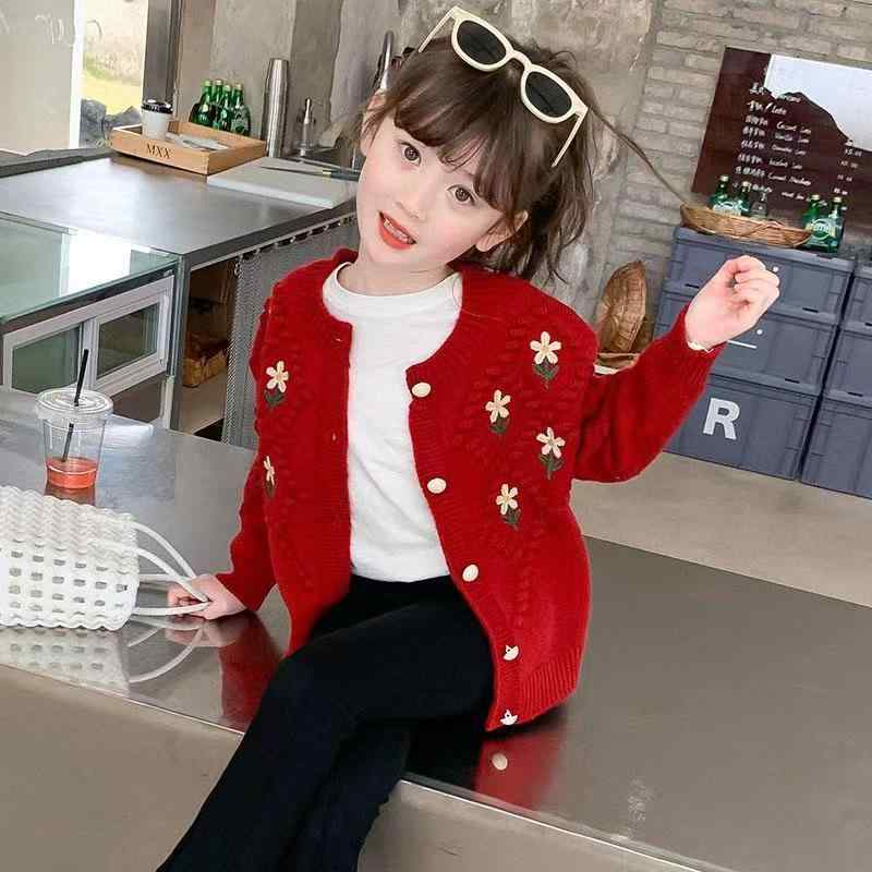 トップス 防寒 かわいい 暖かい シンプル 子供服　セーター　ニット 女の子 カーディガン 子供用 セーター 6 ～ 12歳 春秋 プリンセス スタイル 8つの ホット 2024 春 ニット ジャケット