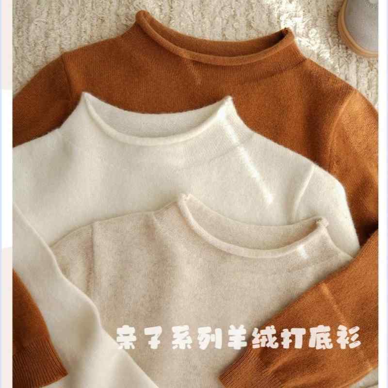 トップス 防寒 かわいい 暖かい シンプル 子供服 セーター ニット 秋冬 男の子と 女の子 赤ちゃんの 無地 カー リング プルオーバー ぴったり フィット ソフト 子供用 親子 ニット セーター|バランスケア 店