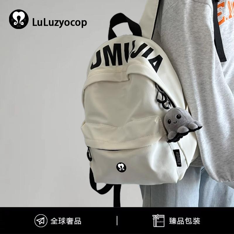 成人女性 可愛らしい背嚢 韓国 オシャレ 背嚢 レディース 今めかしい可愛らしい 【 】 LULU SQUIRREL 背嚢 うしろ帯向け プレッピー 表現スタイル 軽さ 旅行 背嚢