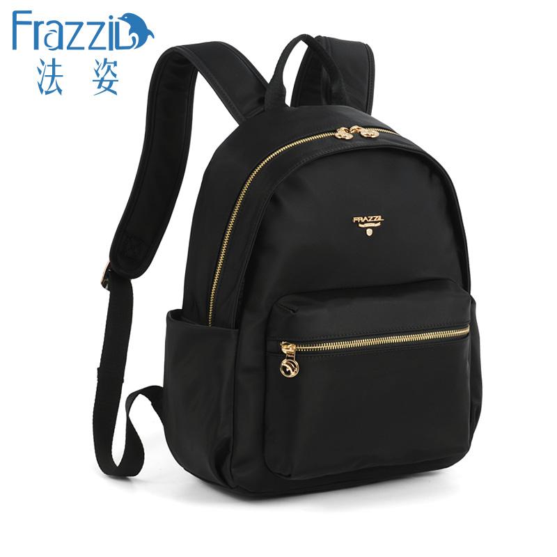 女性 かわいいリュック 韓国 オシャレ リュック　レディース　おしゃれかわいい Frazzil / フレンチ バック パック レディース年 カジュアル オックスフォード 布 シンプル 旅行 ブラック スクール バッグ