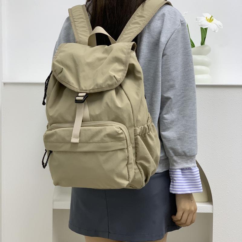 女性 かわいいリュック 韓国 オシャレ リュック　レディース　おしゃれかわいい MUMO 韓国 ブロガー パラシュート バック パック LU同 生地 軽量 シンプル アウトドア レジャー