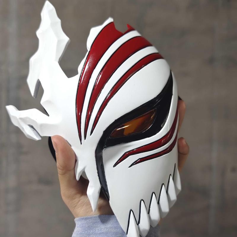 仮面 マスク レディース メンズ コスプレ 仮装 仮面　パーティ　コスプレ 黒崎 一 護 バーチャル 半 マスク 状態 コス 小道具 顔
