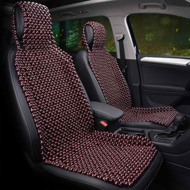 座布団 椅子用クッション 蒸れにくい 車用クッション マット シート 五 菱 紅 光之 光 パン トラック 夏用 木製 ビーズ カー シート クッション セダン前 席 カバー シングル クール|バランスケア 店