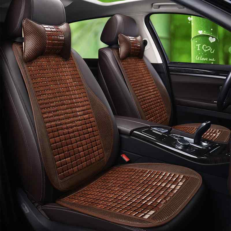 座布団 椅子用クッション 蒸れにくい 車用クッション　マット シート クールマット小 腰 車 シート クッション 夏 クールマット 麻雀 竹 通気性 シングル