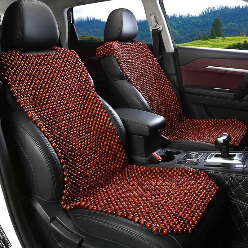座蒲団 腰掛け用座布団 蒸れにくい 座布団 引っ敷き 腰掛け 木製 ビーズの 車 腰掛け 座布団 夏 クールパッド シングル メイン１番ウッド うしろ側 レストクッション 3点 書き割り 通気性 風通し 夏用