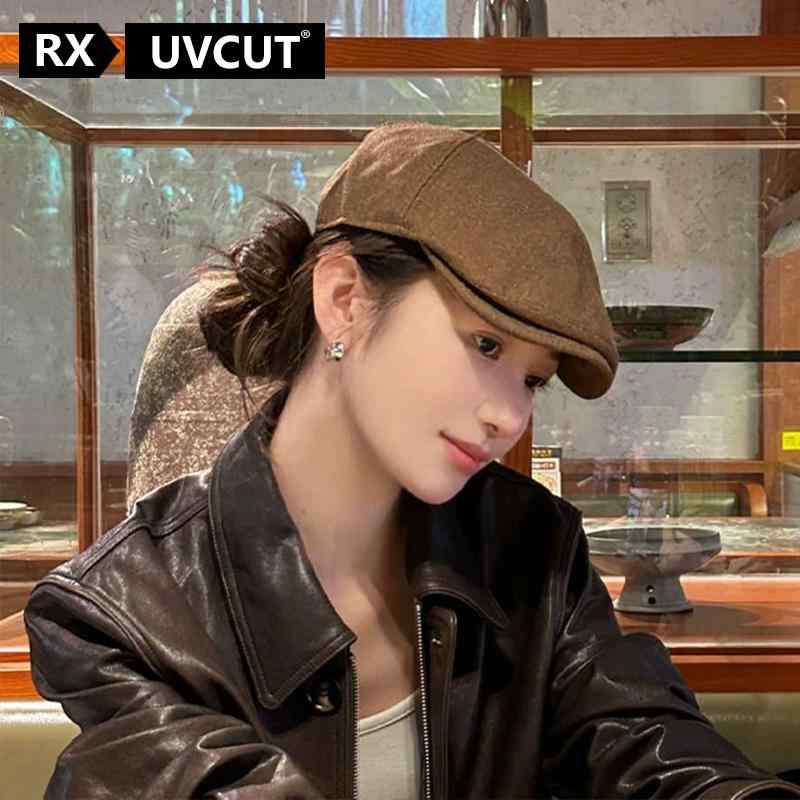 無地 シンプル 紫外線対策 小顔効果 かわいい ベレー帽　レディース　おしゃれ RX UVCUT 秋冬 女性用 和風 レトロ プログレッシブ ハット 顔 見せ 高級 ベレー 帽 万能 ひさし