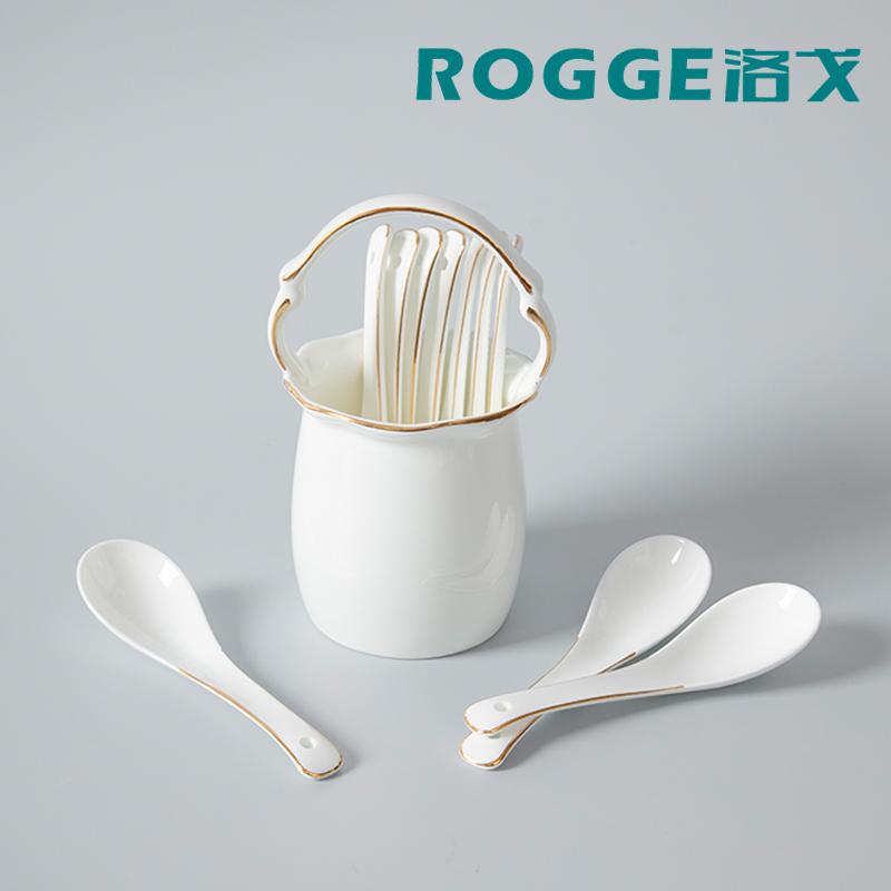 今めかしい ステンレス鋼 北欧 刀圭 食器 ROGGE 骨 瀬戸もの 刀圭 10個入り口・入口 伏せ篭 陶器製 小型 吸いもの 刀圭お 粥 身寄り用 召し上がる
