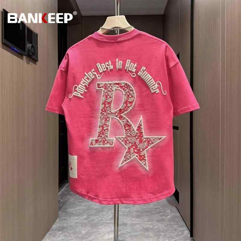 冷感 防シワ クール ひんやり 涼しい Tシャツ　メンズ　セットアップ ファッション 刺繍 フォーム プリント 半袖 Tシャツ メンズ 2025 夏 ゆったり カップル トップス