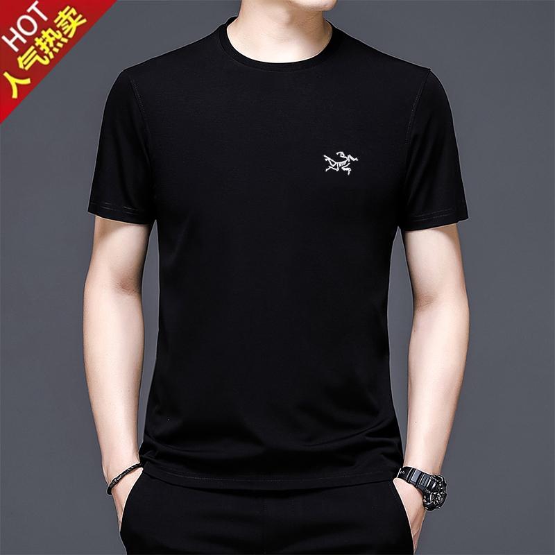 冷感 防シワ クール ひんやり 涼しい Tシャツ　メンズ　セットアップ 2025年 Zubird メンズ ラウンドネック 半袖 Tシャツ 冷感 通気性 トップス 万能｜バランスケア　店