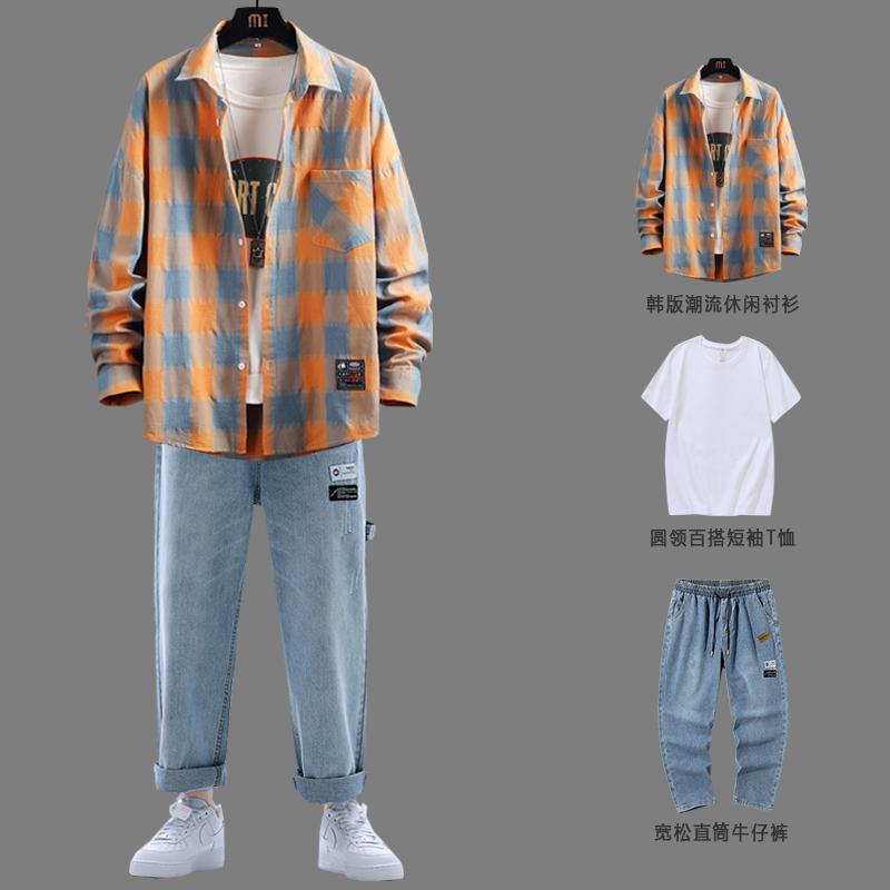 冷感 防シワ クール ひんやり 涼しい メンズ　Tシャツ　セットアップ シャツ 長袖 メンズ 春服 な なの 学生の 服 2025 服の セット｜バランスケア　店