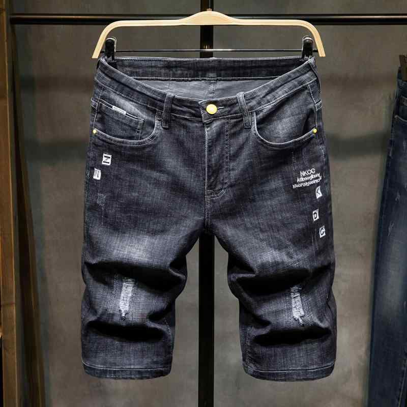 ダメージ加工 ゆったりシルエット ウォッシュ加工 デニム　ショートパンツ　メンズ ブラッ クリップ ド デニムショートパンツ メンズ 夏 薄手 5点 パンツ カジュアル ミッド ゆったり 弾性