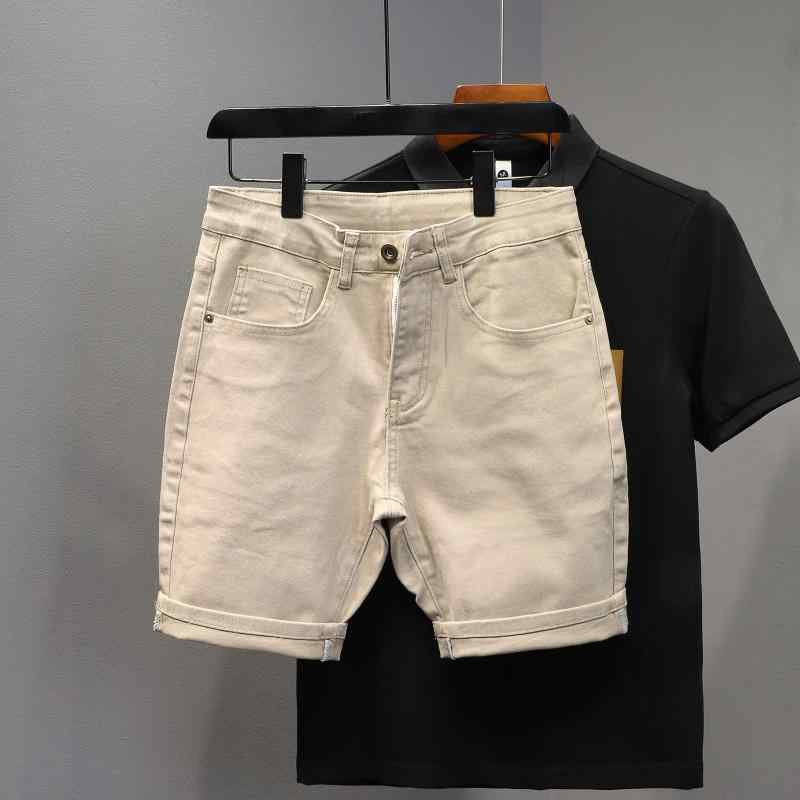 ダメージ加工 ゆったりシルエット ウォッシュ加工 デニム　ショートパンツ　メンズ 夏の デニムショートパンツ メンズ スリム 伸縮性 無地 ショート パンツ シンプル カジュアル 万能 ミドル 丈