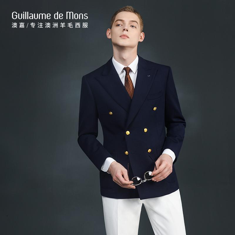 楽天市場】スーツ セットアップ ブルー 【 Aojia】 ブレイズ ダブル