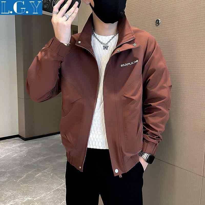 秋冬 メンズ 成人男性用  今めかしい 心地よい 照明ランプ色合い 立ち襟 中綿入り口・入口 刺しゅう 上衣 上衣