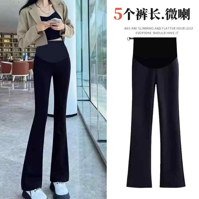マタニティ用 マタニティ服 産後ウェア マタニティウェア マタニティ　パンツ　レギンス マタニティパンツ 春秋 小さい サイズ 春夏 ファッション カジュアル 2025 マタニティウェア 長めの 黒 フレアパンツ