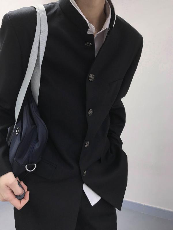 衣装 かわいい 仮装 セクシー レディース　制服　スーツ DK 制服 襟 付き スクール スーツ ジャケット ズボン 熱血 カレッジ コス チャイナ風 中山 学校 用品