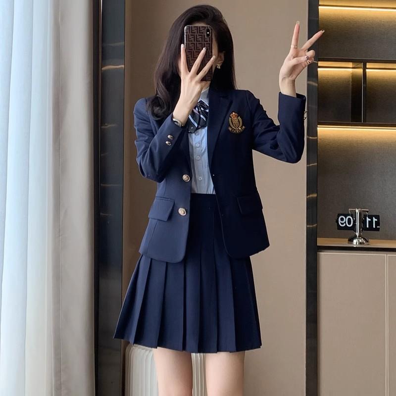衣装 かわいい 仮装 セクシー レディース　制服　スーツ カレッジ JK 制服 スーツ ジャケット 女性 春秋 小さい 幼稚園の 先生の 作業着 プリーツスカート 6,570円