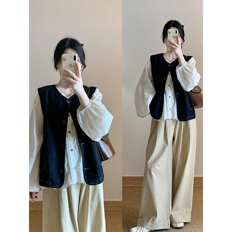 オシャレ カワイイ 分かりやすい 成年者カワイイ 背広 背広 レディース 春服は 馬鹿でかい大きさ 太った 粍の 馬齢を 減らす  プルオーバー 限りない 心地好い ズボン下の 重ね 着 スリー天下太平背広を 合わせます