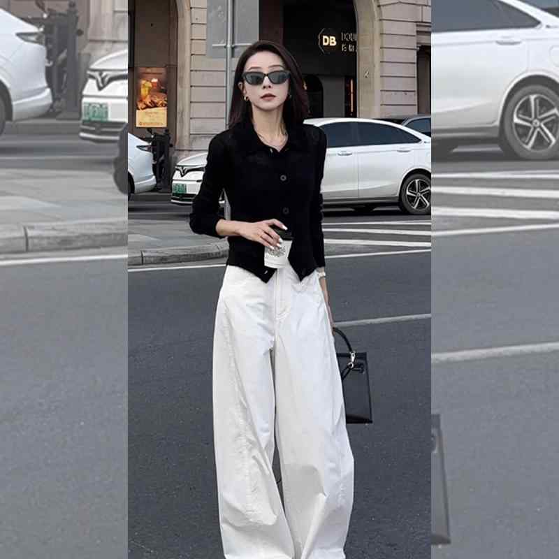 レディース ファッション オシャレ カワイイ シンプル ニット　ツーピース　レディース フレンチ 風 スリムフィット ニット セーター 2025秋冬 通勤用 高級 ワイド レッグ パンツ スーツ レディース