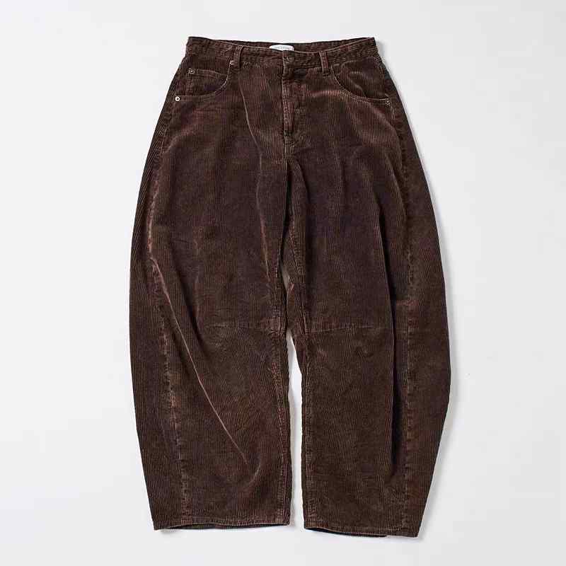 オシャレ ゆったり 生あたたかい メンズ 心地好い 上衣 FREAKS STORE 25 AW 綿織物 コール天 軽気球 影ぼうし 広々とした レッグ 不都合 製作 フェイド 心地好い ズボン下