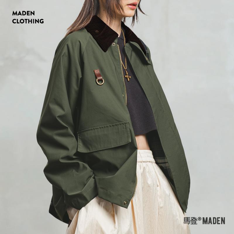 オシャレ ゆったり 生あたたかい メンズ 心地好い 上衣 マッデン バーン パッチワーク コール天上衣 アメリカン 細工物御召しもの 上衣 レトロ 遊猟上衣 春 レディース