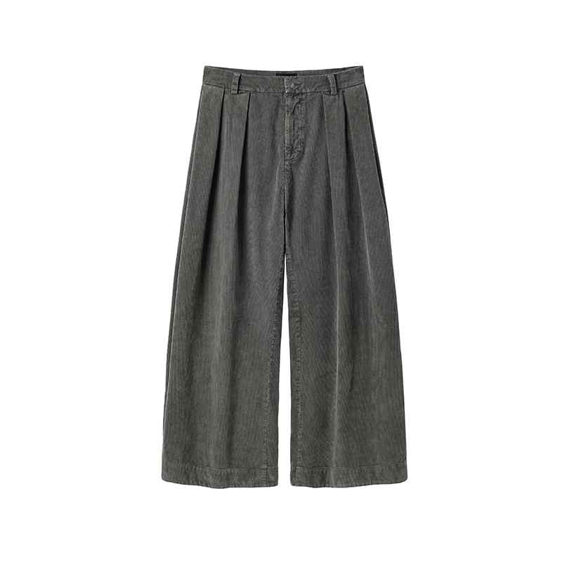 オシャレ ゆったり 生あたたかい メンズ 心地好い 上衣 AvinMade / コール天 シミター 広広とした レッグ ズボン下 コート・ジャケット-メンズファッション