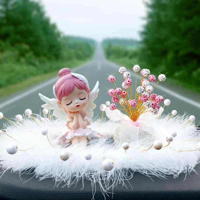 キラキラ かわいい カラフル アクセサリー　ヘア　雑貨 の 車内 用品 車載 高級 女性 お姫様 装飾 小物