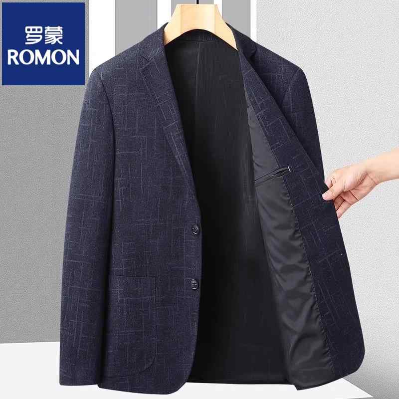 洗える ウォッシャブル オールシーズン ビジネス スーツ ジャケット ロモン スーツ メンズ シングル ウエスタン ジャケット 春秋 ビジネス ファッション 中年との カジュアル フォーマル スリム|バランスケア 店