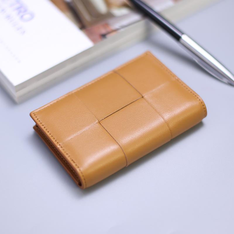 軽量 多機能 財布　カードケース　ウォレット 多機能 シープスキン 織り カードホルダー ショート シンプル メンズ レディースの 革大容量 名刺 収納袋