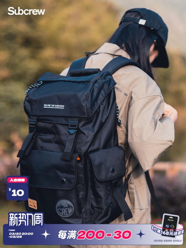 キャンプ用品 かばん 大型 撥水 リュック　アウトドア　旅行 Subcrew Lee Cansen メンズ大容量 バック パック ガールズ 旅行 アウトドア スポーツ スクール バッグ