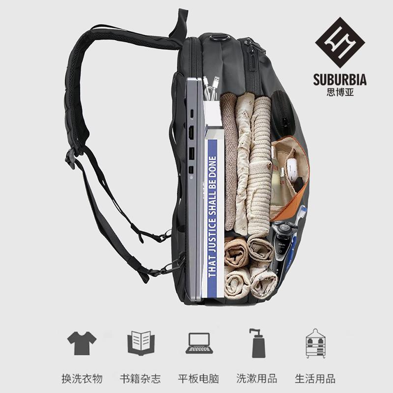 キャンプ用品 かばん 大型 撥水 リュック　アウトドア　旅行 SUBURBIA大容量 バック パック メンズ ビジネス リュック 通勤短 距離 旅行 バッグ 出張 高級