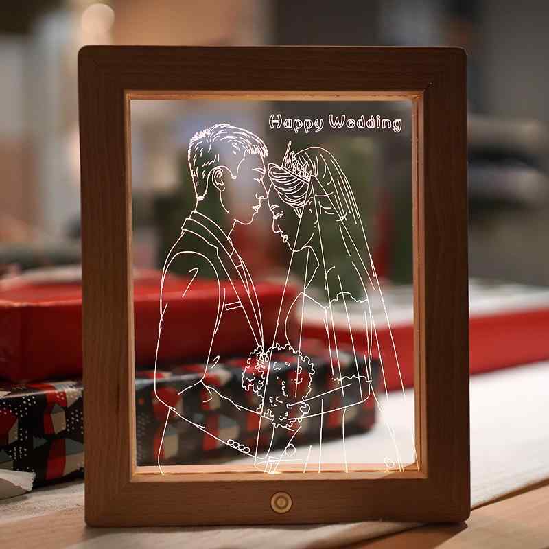かわいい 贈り物 おしゃれ ギフト　プレゼント　雑貨 彼女への 結婚 祝い DIY 写真 手 描き 装飾品 記念日 カップル バレンタイン デー 七夕 520 女性への プレゼント 5,850円