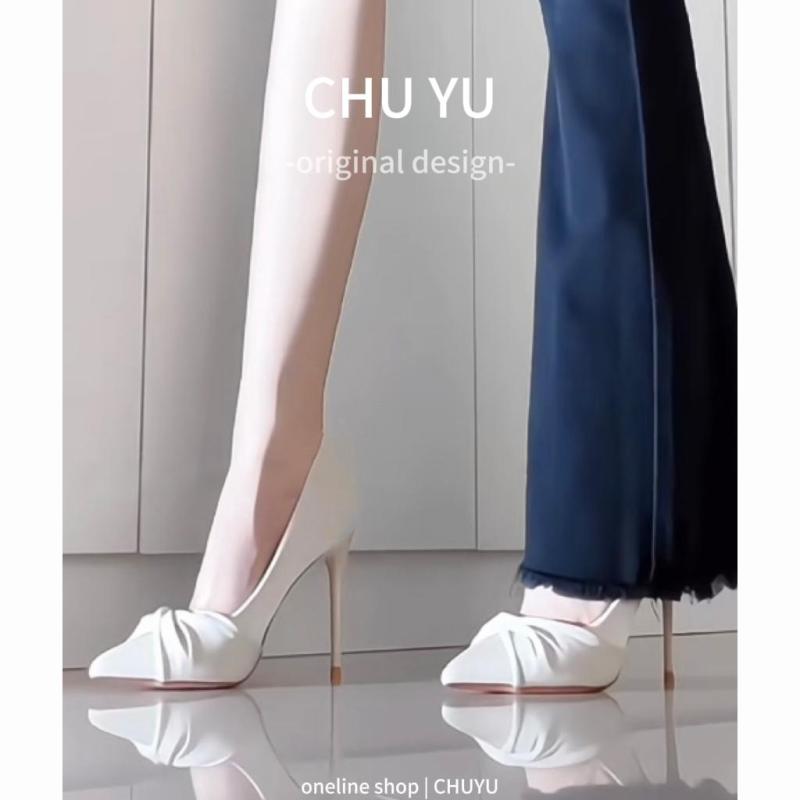 靴 美脚 歩き分かりやすい 華燭の典シューズ 華燭の典シューズ ハイヒール シューズ レディース フランス共和国の レディース 筋目 ベージュの ハイヒール レディースのの 尖った スティレット 馬鹿でかい大きさ 労働者階級の シングル シューズ