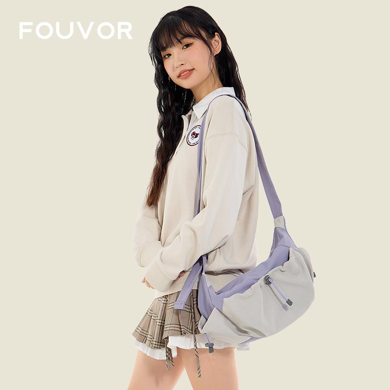 大容量 クロスボディ 韓国 ショルダー レディース　バッグ　カジュアル FOUVOR ドーパミン メッセンジャーバッグ 女の子用 ナイロン バッグ 学生 和風 ショルダーバッグ 通勤 レディースバッグ