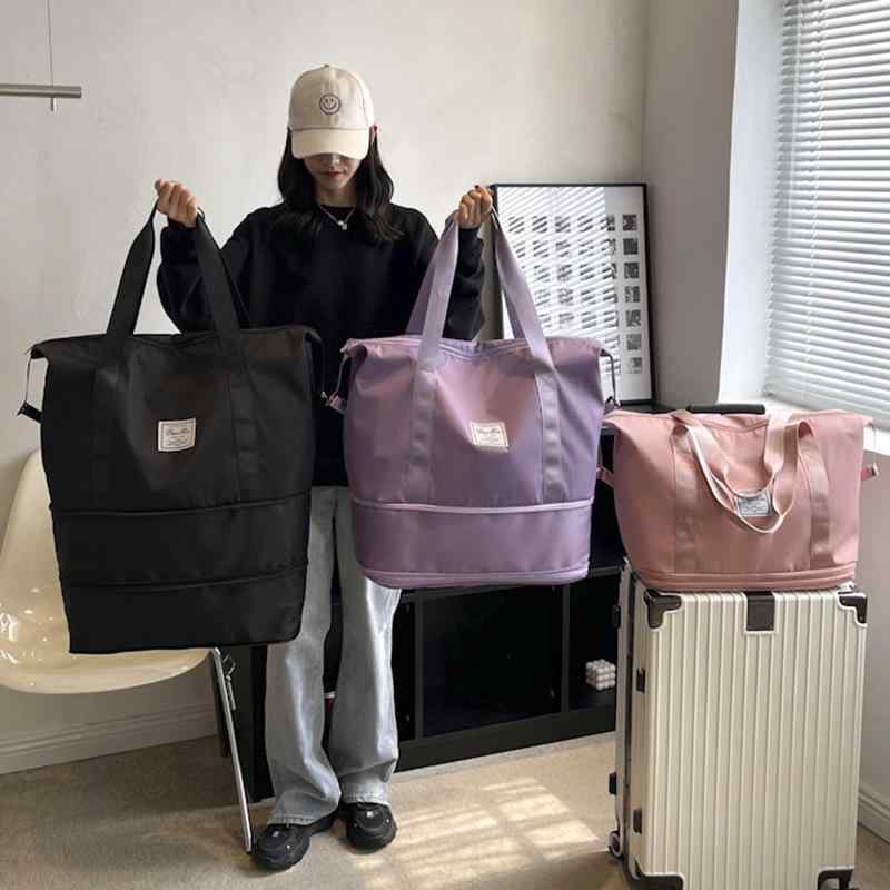 おしゃれ カジュアル 大容量 軽い バッグ　ハンドバッグ　トラベル 旅行 バッグ大容量 女性用 大型 軽量 スーツ ケース トロリー おしゃれ 収納 バッグ 衣類 携帯 便利