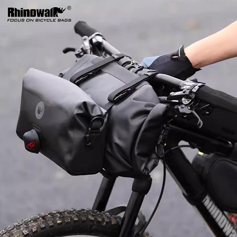 無地 濡れ防止 装着簡単 防水 大容量 自転車　ホルダー　バッグ Rhino Stroll 自転車 バッグ フロント ハンドル バー 吊り下げ サイクリング 用品