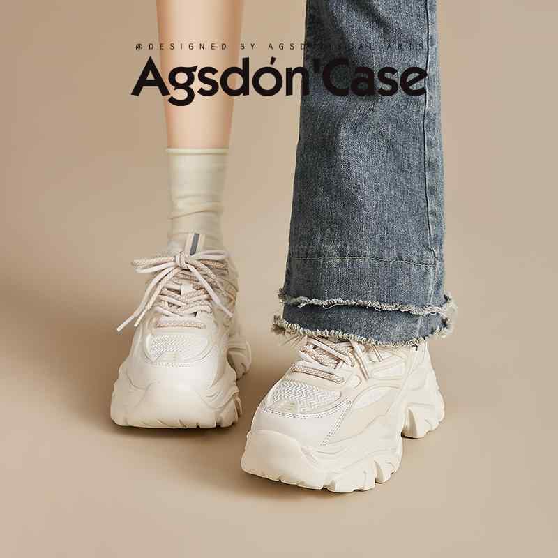 美脚 厚底 歩き分かりやすい レディース 踵 シューズ Augustinda ダッド シューズ レディース 2025 春 厚底 身たけ 引きあげる 軽さ 心地よい 運動競技