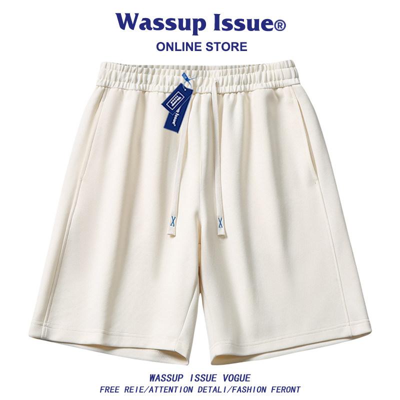 スポーツショーツ 吸汗速乾 汗防臭 メンズ　ハーフパンツ　スポーツ WASSUP ISSUE サマー ショーツ メンズ ストレート スポーツ パンツ カジュアル 綿