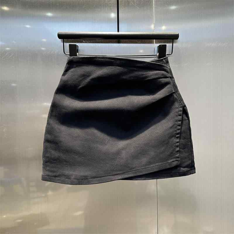 レディース きれいめ ロングスカート 脚長 レディース　スカート　ハイウエスト 不規則な ホット ガール プリーツ デニムスカート 女性 2025 春 スタイル スタイリッシュ スリム ハイウエスト aライン ヒップ スカート